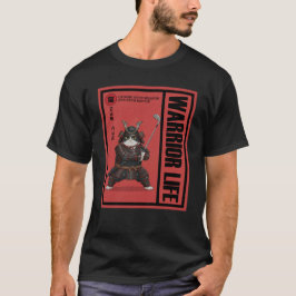 Camiseta Samurainimals Gato Arma