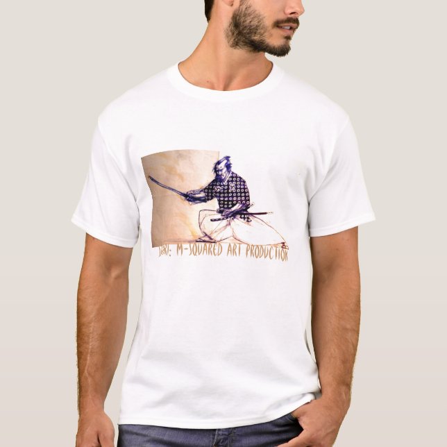 Camiseta Samuri: Produção M-Esquadrada da arte (Frente)