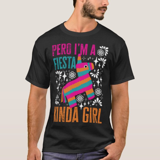 Camiseta San Antonio Kinda Girl Cute Pinata for Fiesta (Frente)