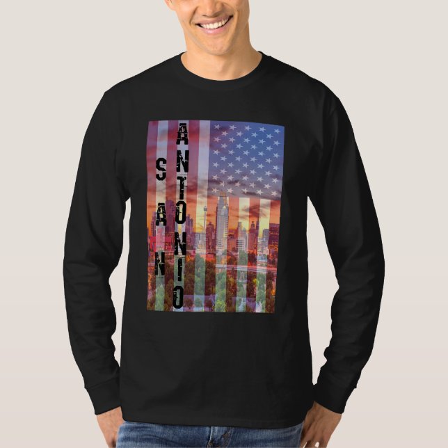 Camiseta San Antonio Skyline Texas (Frente)