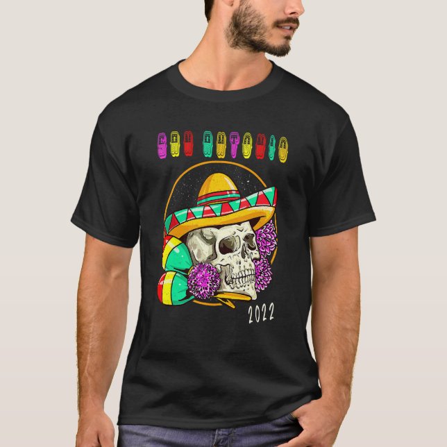 Camiseta San Antonio Texas 2022 Souvenir Fiesta Ar Mexicano (Frente)