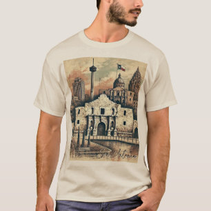 Camiseta San Antonio Texas Distressou o Grunge
