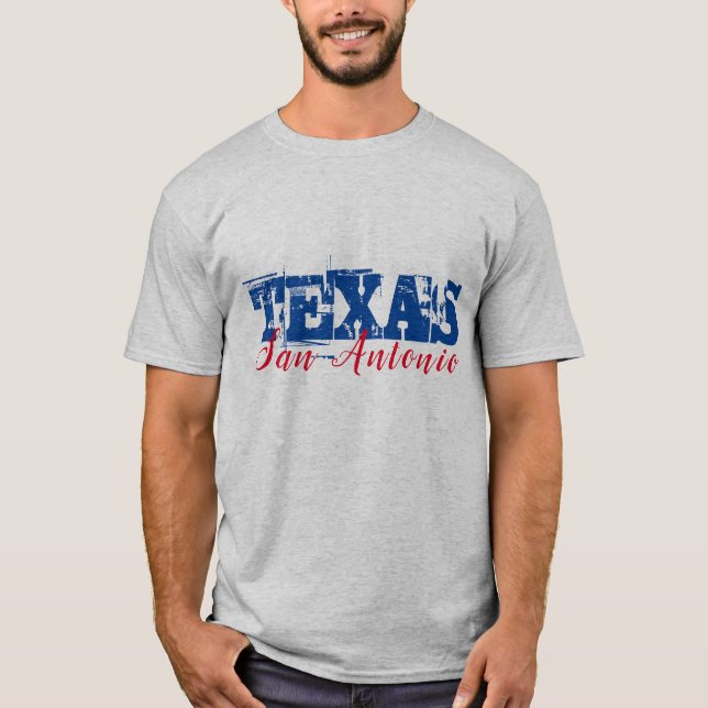 Camiseta San Antonio Texas Fonte Dupla (Frente)
