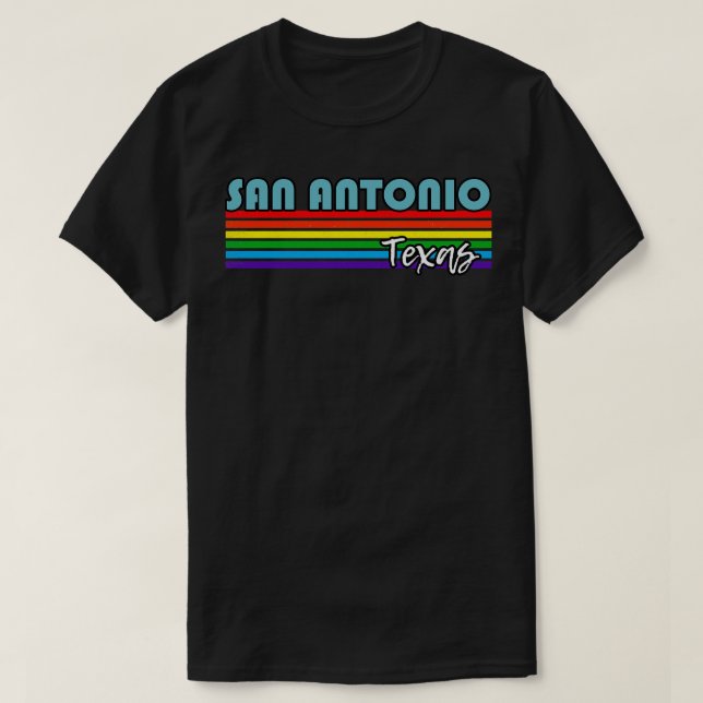 Camiseta San Antonio Texas Pride San Antonio LGBT Gift LGB (Frente do Design)