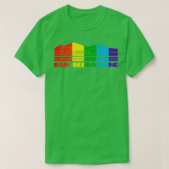 Camiseta San Bernardino Pride San Bernardino Gift LGB (Frente do Design)