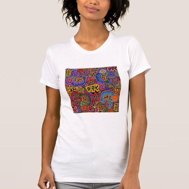 Camiseta San Blas Island Mola Collage (Frente)