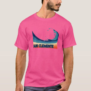 Camiseta San Clemente California - Surf Retro Navegação e F