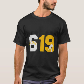 Camiseta San Diego 619 Vintage 90 Beisebol Player Silhouet