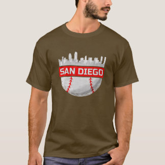 Camiseta San Diego Baseball City Skyline
