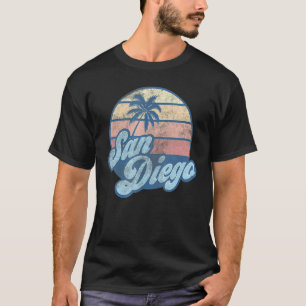 Camiseta San Diego Beach Califórnia CA Retro Vintage 70s