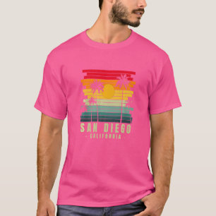 Camiseta San Diego Ca California Retro Vintage Surfer Usa