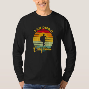 Camiseta San Diego CA Califórnia retrô vintage surfista eua
