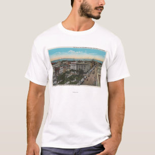 Camiseta San Diego, CA - opinião de olho de pássaro do