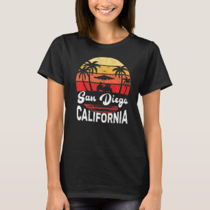 Camiseta San Diego California Beach Retro Vintage Beach Sun