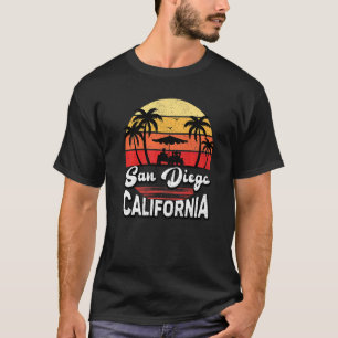 Camiseta San Diego California Beach Retro Vintage Beach Sun
