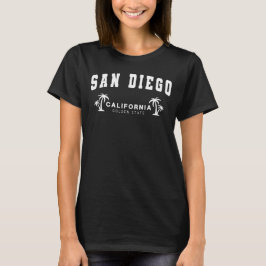 Camiseta San Diego, Califórnia, Estado Ouro