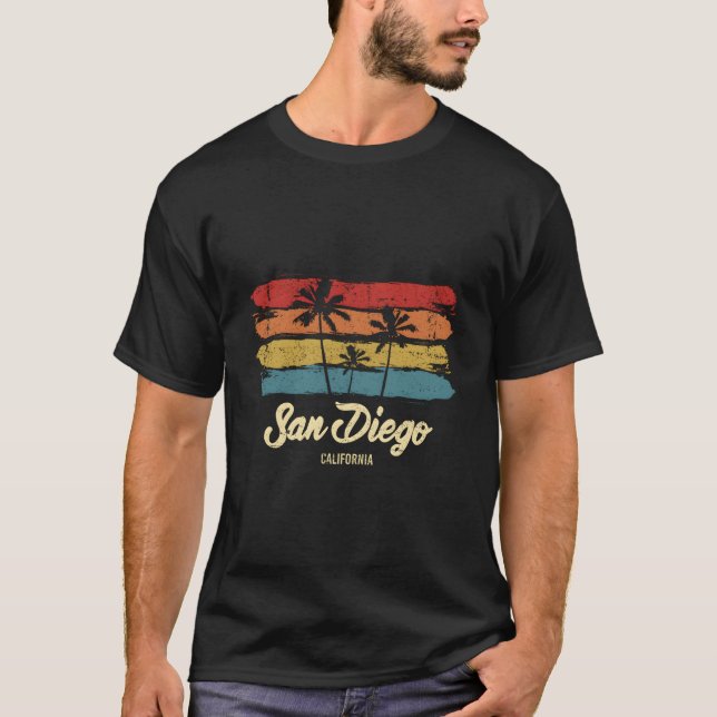 Camiseta San Diego California Palm Trees Ca (Frente)