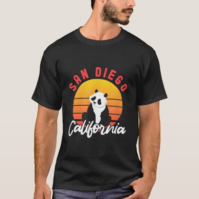 Camiseta San Diego California Panda Bear (Frente)