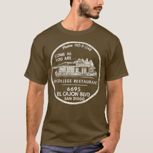 Camiseta San Diego California Restaurant Bar Vintage Advert