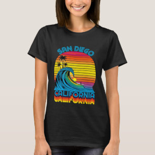 Camiseta San Diego Califórnia Retro Lembrança Surf & Praia