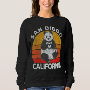 Camiseta San Diego California Retro Panda Zoo Vintage