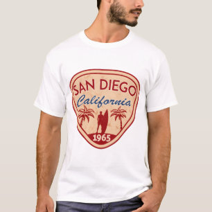 Camiseta San Diego Califórnia Surf Surfista Prancha de Surf