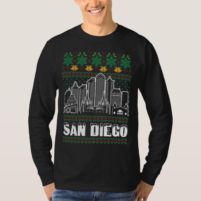 Camiseta San Diego California Ugly Christmas (Frente)