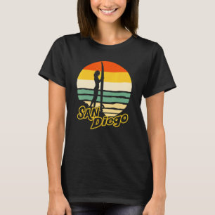Camiseta San Diego California Vintage 70s Retro Sunset Surf