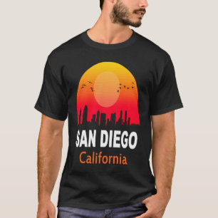 Camiseta San Diego California Vintage Sunset Retro City Sta