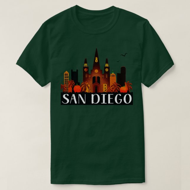 Camiseta San Diego Halloween (Frente do Design)