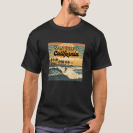 Camiseta San Diego, Oceano de Surfe da Califórnia