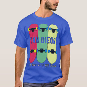 Camiseta San Diego onde os tempos são sempre skate de Ouro