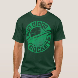 Camiseta San Diego Rockets desbotados Estilo de Vintage
