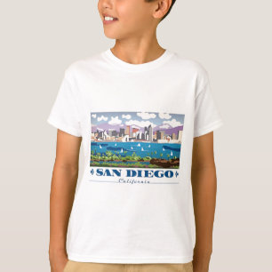 Camiseta San Diego Skyline