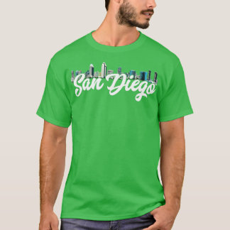 Camiseta San Diego Skyline California Beach SD La Jolla Oce
