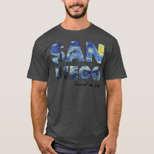 Camiseta San Diego Van Gogh Starry Night Art Vincent Van Go