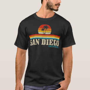 Camiseta San Diego Vintage Sunset California Surfer