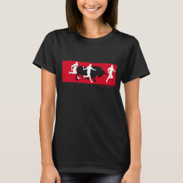 Camiseta San Fermin, Pamplona: funcionando com os touros,