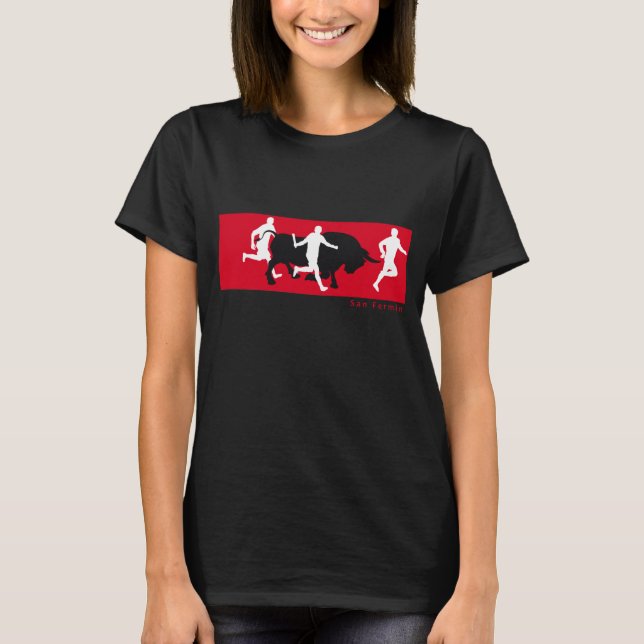 Camiseta San Fermin, Pamplona: funcionando com os touros, (Frente)