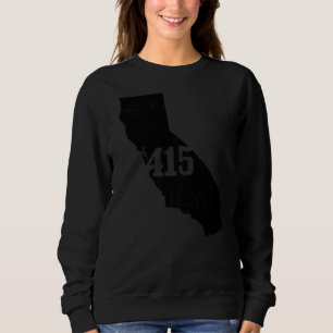 Camiseta San Francisco 415 Area Code California State Map V