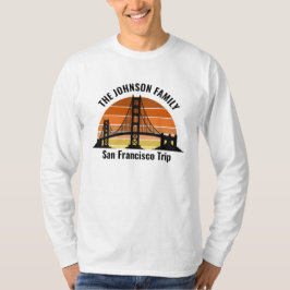 Camiseta San Francisco Bridge Sunset Custom Long Sleeve
