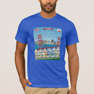 Camiseta San Francisco, CA a cidade pela baía