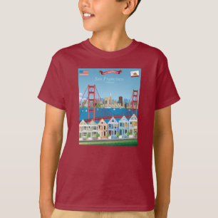 Camiseta San Francisco, CA a cidade pela baía