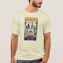 Camiseta San Francisco California Art Deco
