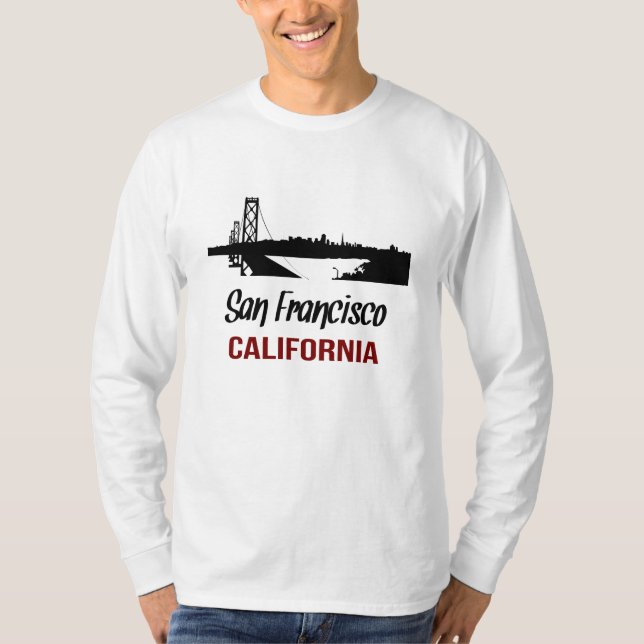 Camiseta San Francisco California Unisex Long Sleeve Tee (Frente)