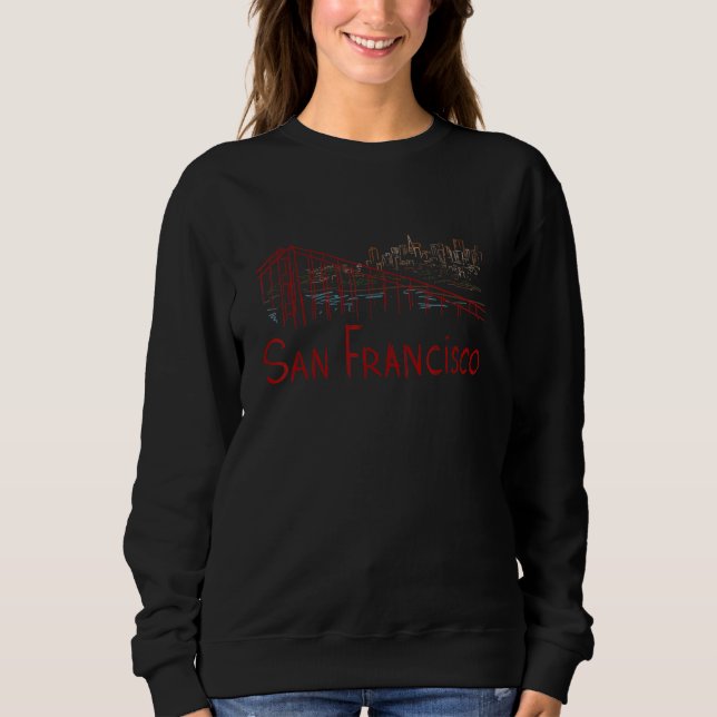 Camiseta San Francisco City California souvenir  for men wo (Frente)