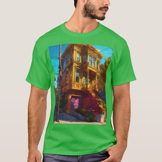 Camiseta San Francisco Dreamscape Fire & Ice Line Art Tee (Frente)