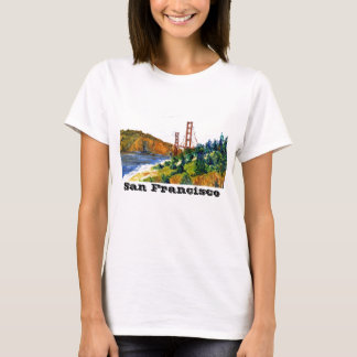Camiseta San Francisco e golden gate bridge bonito