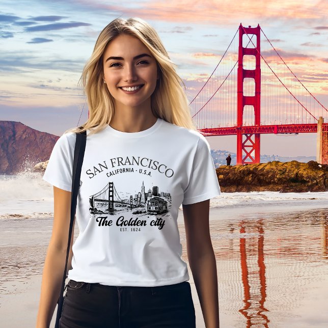 Camiseta San Francisco Golden Gate Vintage (Criador carregado)