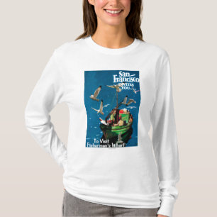Camiseta San Francisco, o cais de CaliforniaFisherman